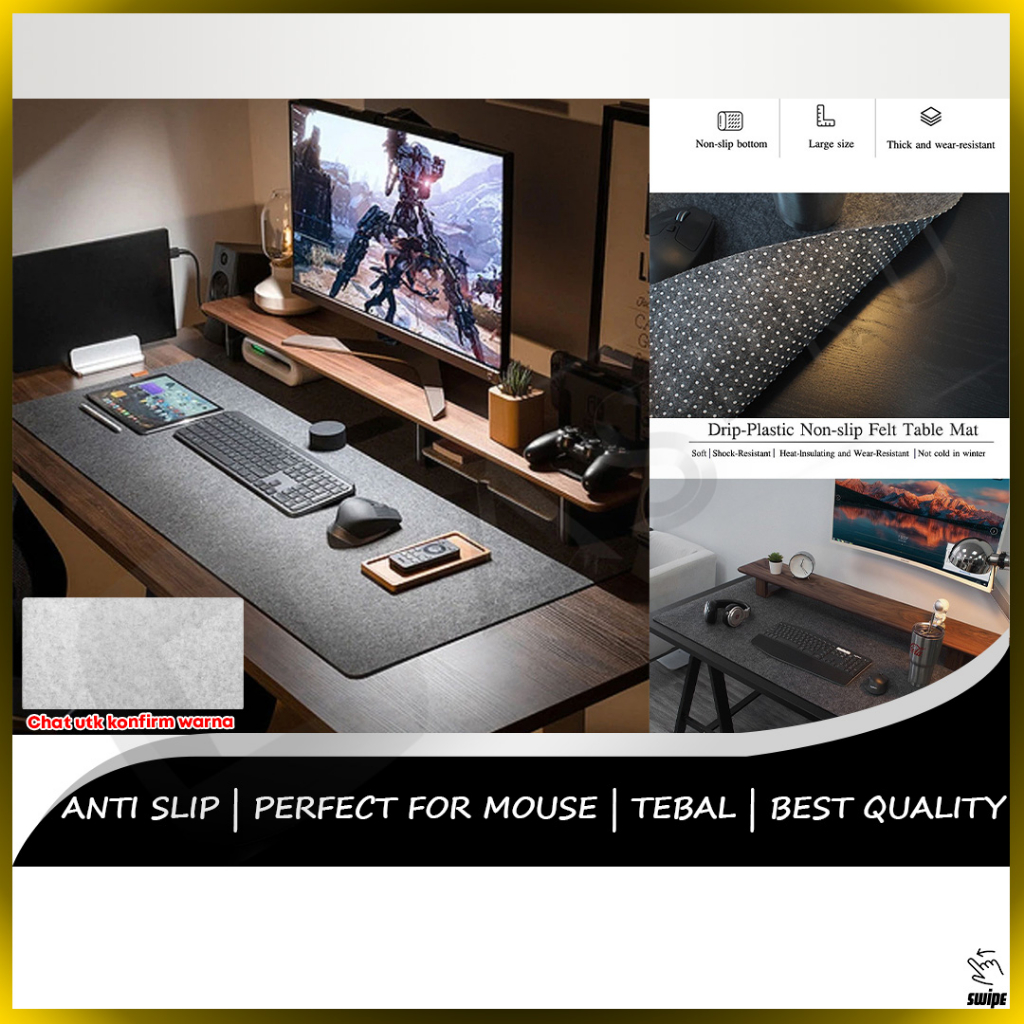 Jual Premium Mouse Pad Mat Big Size Version Mousepad Keyboard Komputer