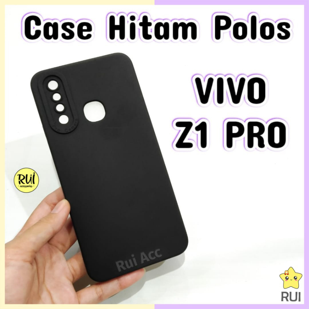 Jual Case Hitam Black Matte Vivo Z Pro Softcase Polos Slim Silikon Hp