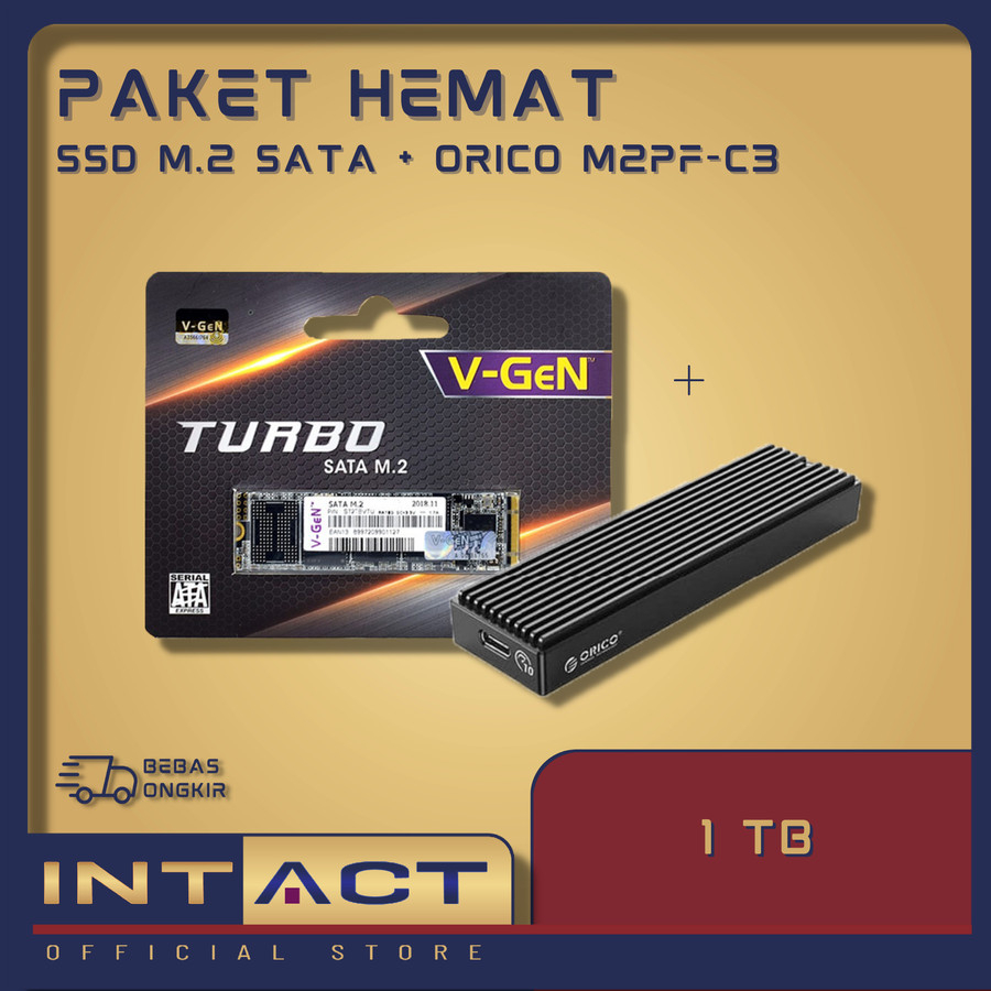 Jual SSD M.2 SATA V-GeN Turbo + Enclosure M.2 M2 SATA NGFF ORICO M2PF ...