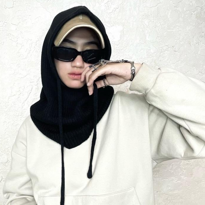 Jual BALACLAVA Rajut / Hijab Rajut Tebal By ICKO OUTFIT | Shopee Indonesia