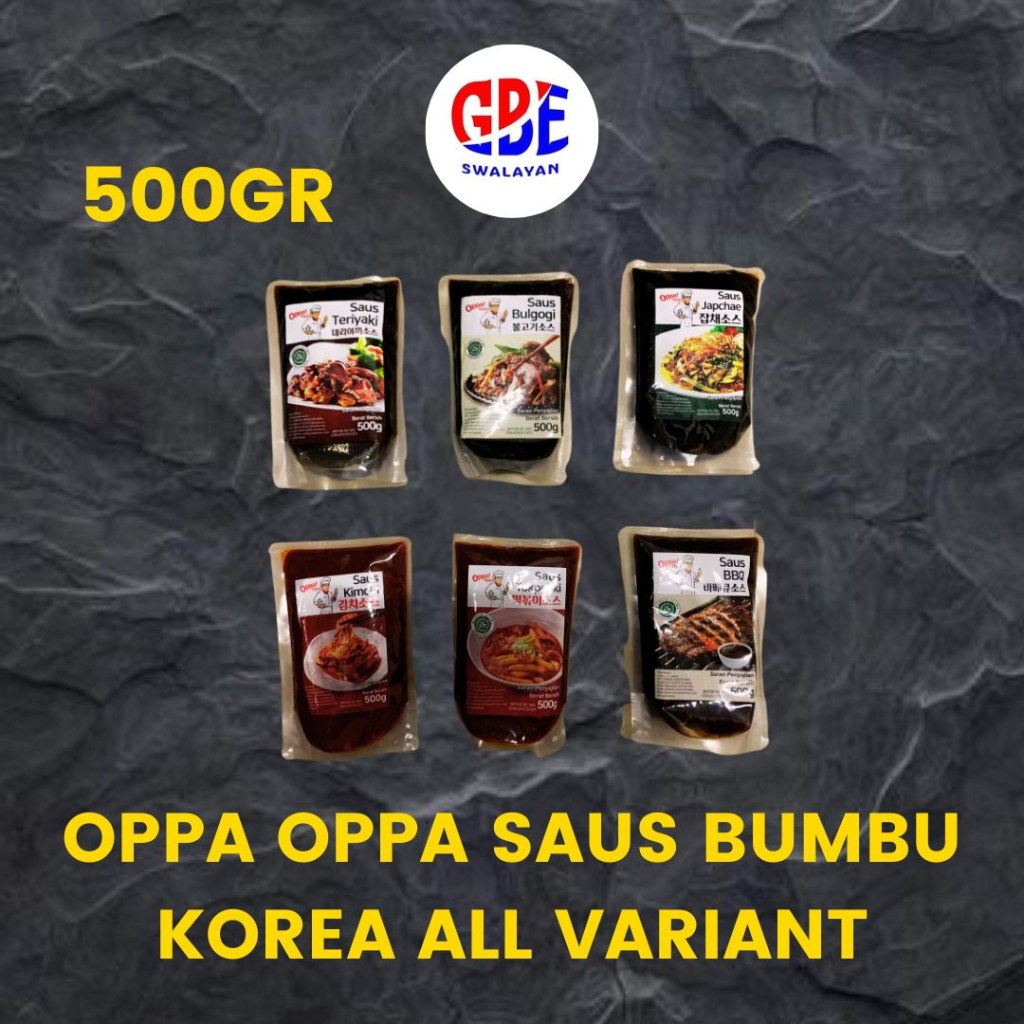 Jual Oppa Oppa Bumbu Korea All Variant 500gr | Saus Kimchi | Saus ...