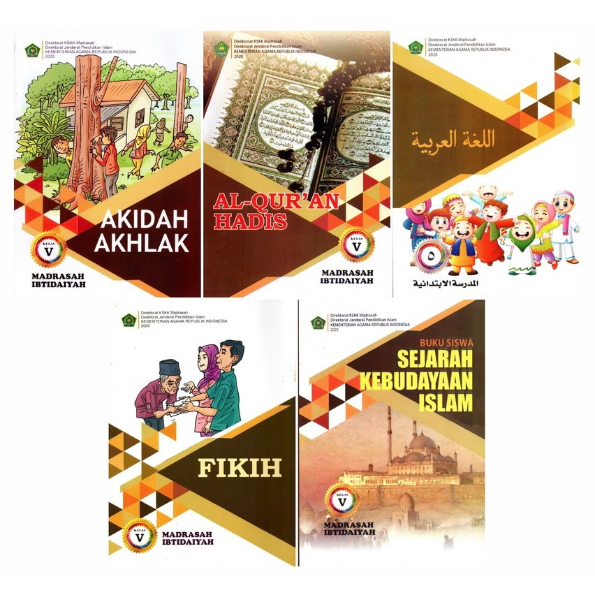 Jual BUKU MI KEMENAG KELAS 5 SD 1 SET (AKIDAH AKHLAK, AL-QUR'AN HADIS ...