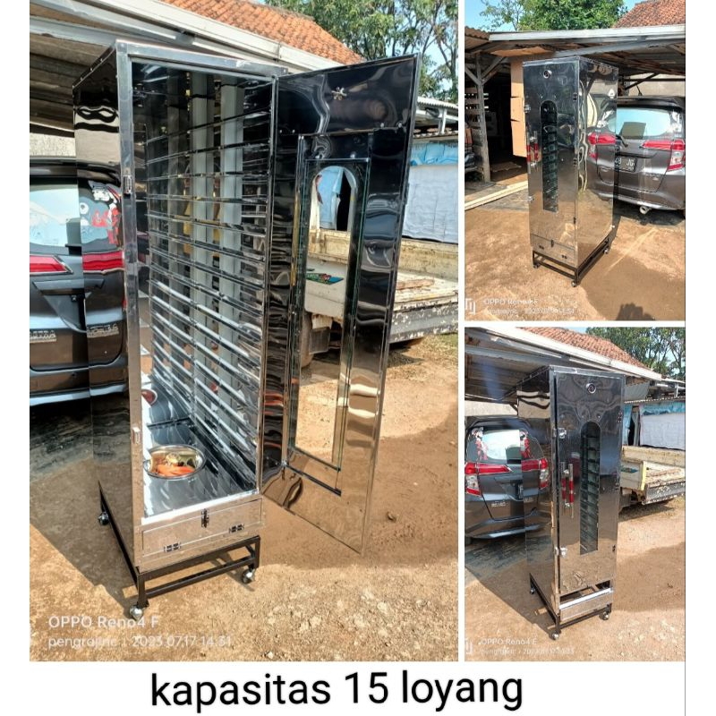 Jual profer pengembang adonan roti donat 15 susun bahan stanlis tebal ...