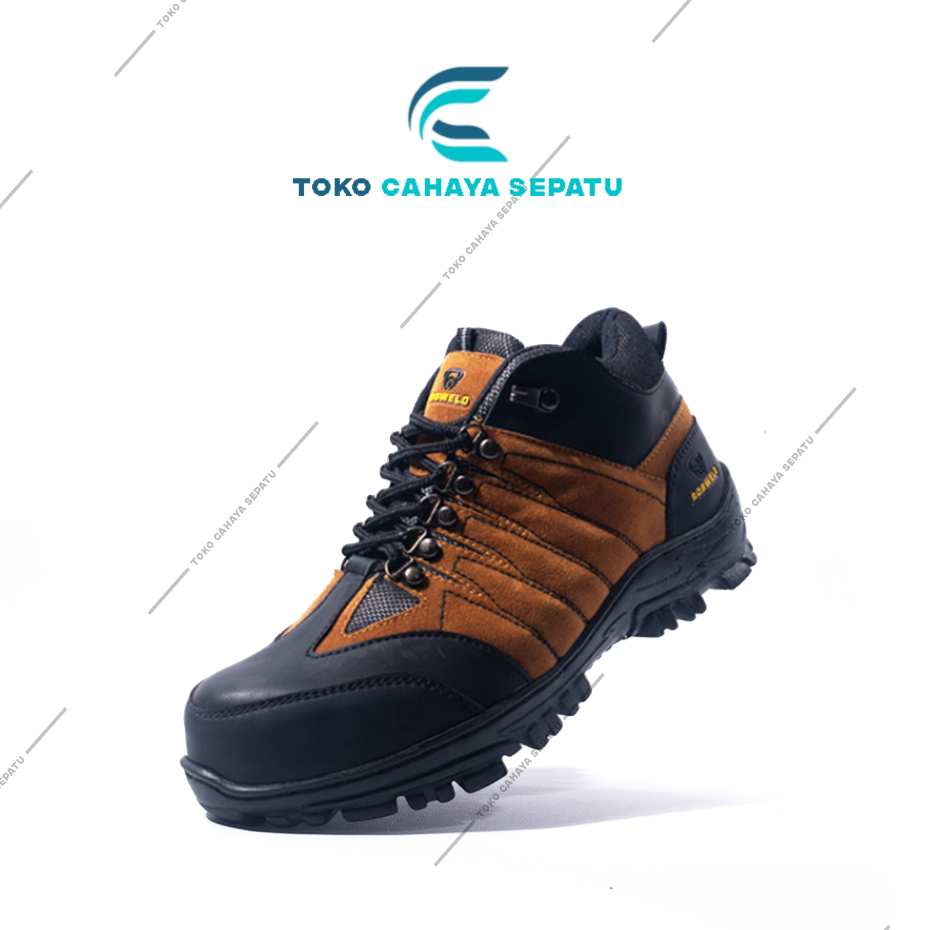 Jual Sepatu Safety Boots Pria Sepatu Sefty Ujung Besi Septy Proyek Kerja Lapangan Hiking