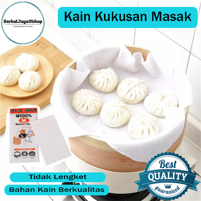 Jual Kain Kukusan Masak Bakpao Roti Kue Pangsit Kain Pao Anti Lengket ...