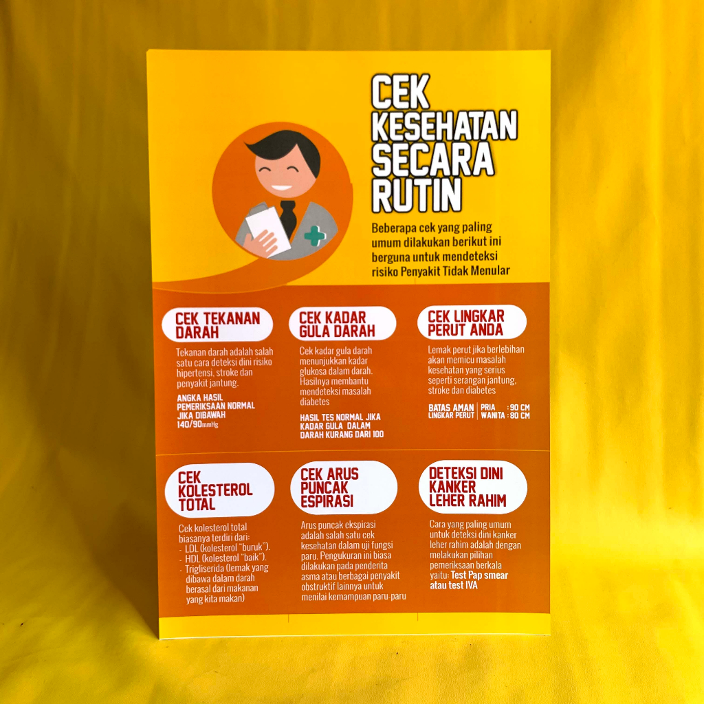 Jual Poster Kesehatan Poster Cek Kesehatan Secara Rutin Poster Cara
