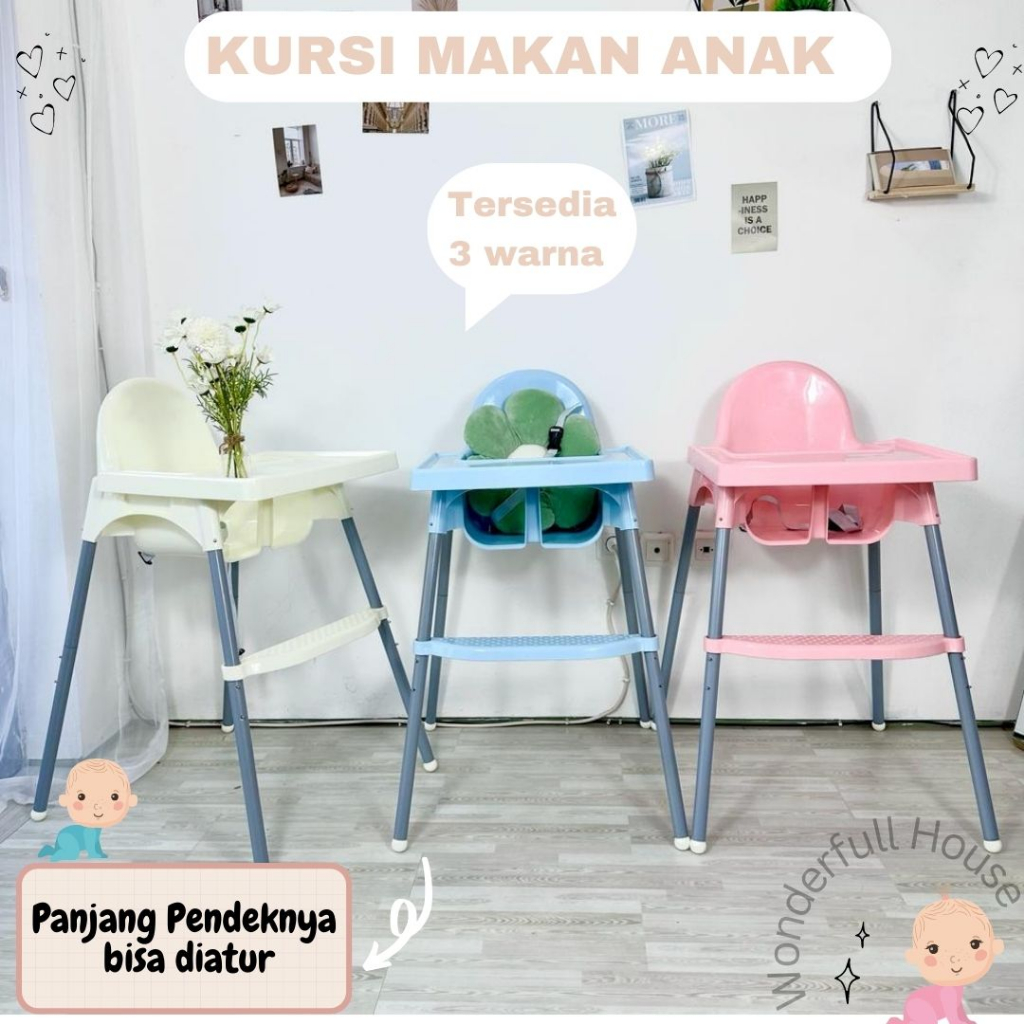 Jual Baby Chair Kursi Meja Makan Bayi High Chair Kursi Anak Full Set