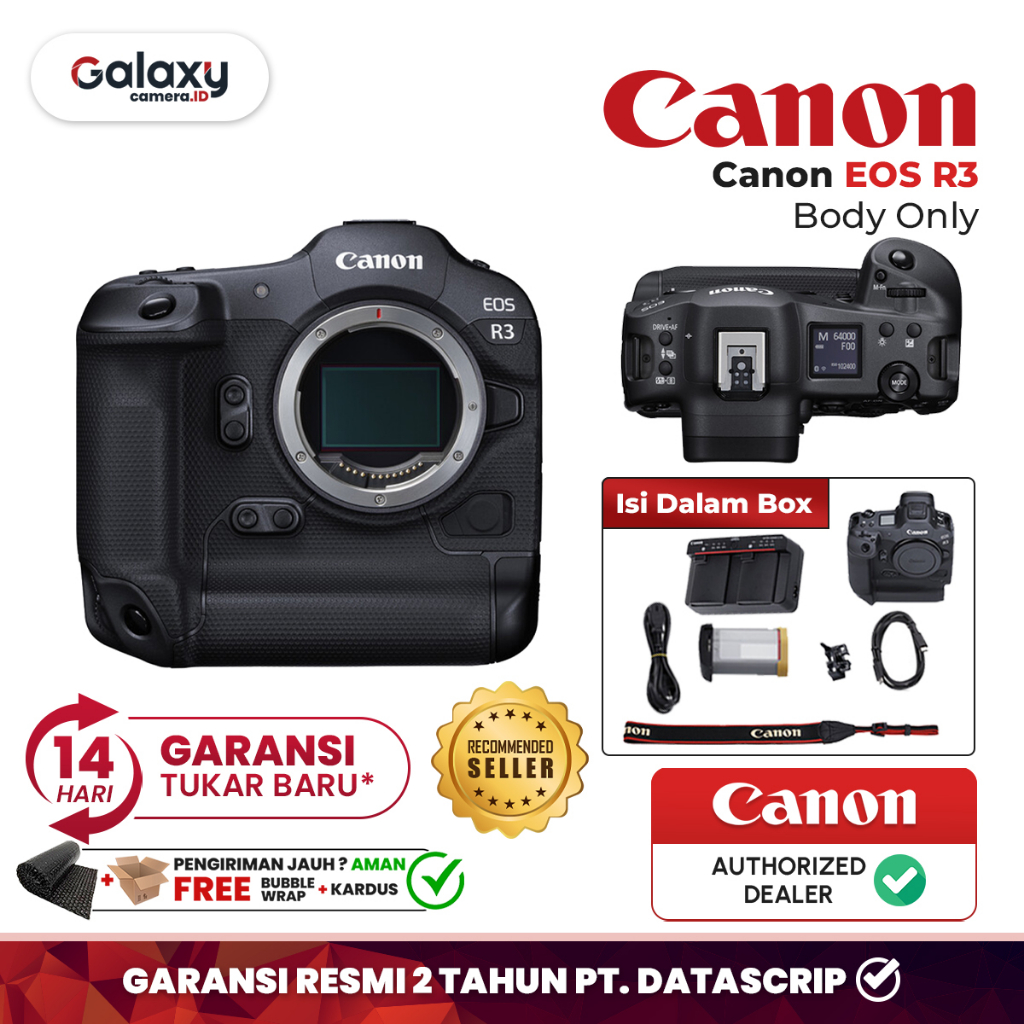 Jual Canon EOS R3 Body Only Full Frame Mirrorless Camera R 3 Garansi ...