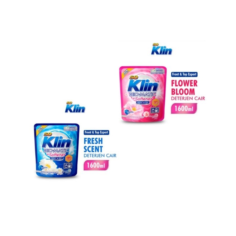 Jual Soklin Bio Matic Front top Load 700ml & 1450ml (1,45Liter ...