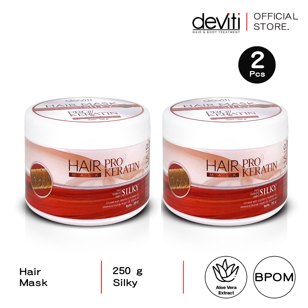 Jual deviti COMBO 2 Silky Pro Keratin 250 gr Masker Rambut Berwarna ...