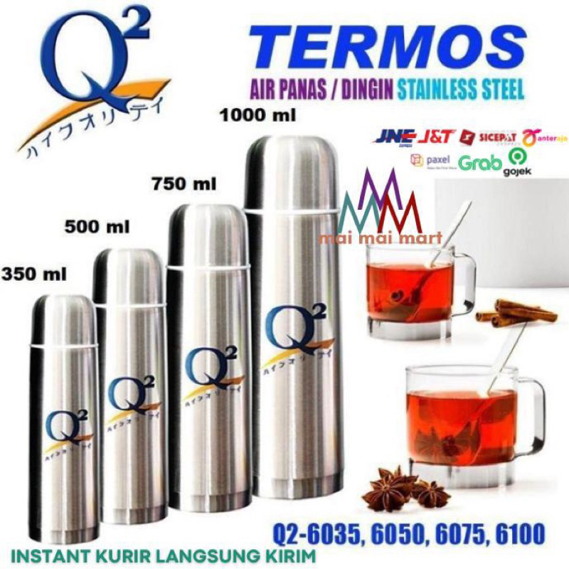 Jual Thermos Termos Air Panas Dingin 1 Liter Termos Stainless Steel ...