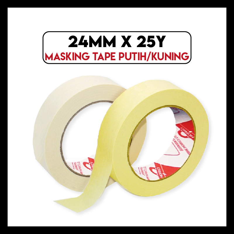 Jual HORICI 24MM*25Y ISOLASI KERTAS / MASKING TAPE PEREKAT KUALITAS