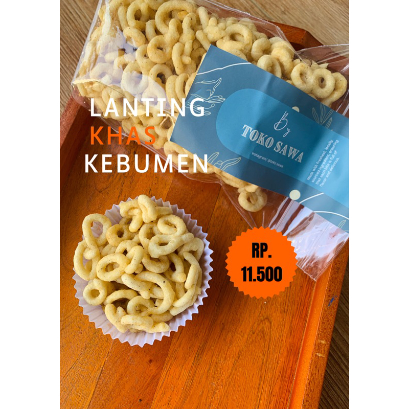 Jual LANTING KHAS KEBUMEN RASA BAWANG 250 gram | Shopee Indonesia