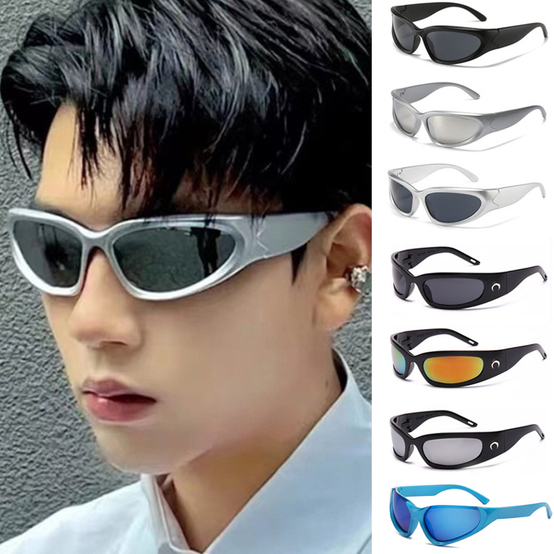 Jual Kacamata hitam Steampunk olahraga teknologi masa depan bersepeda ...