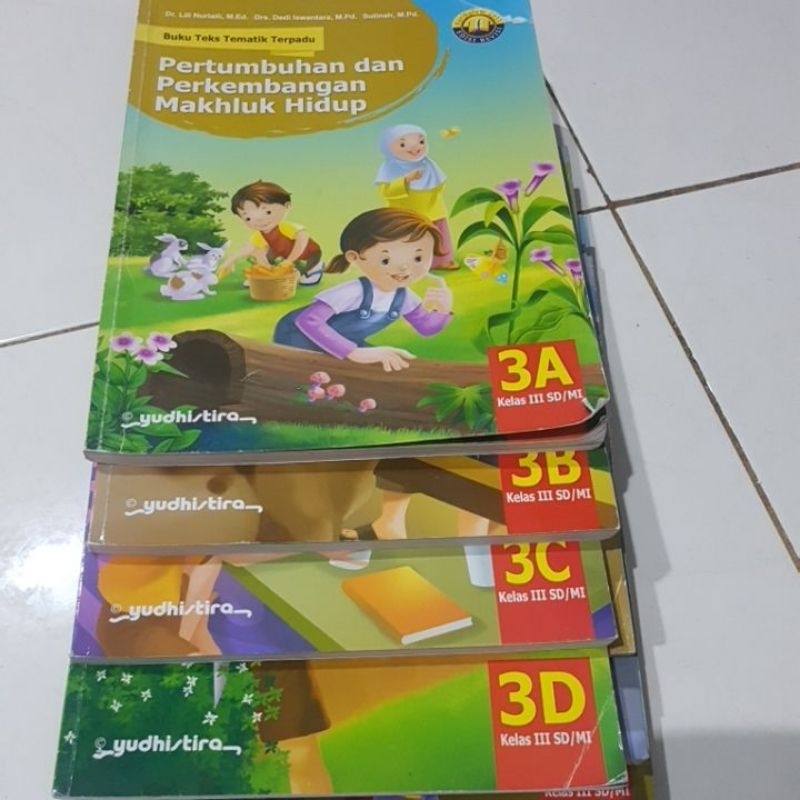 Jual Buku Teks tematik terpadu SD/MI kelas 3 (kumplit 3A sd 3H ...