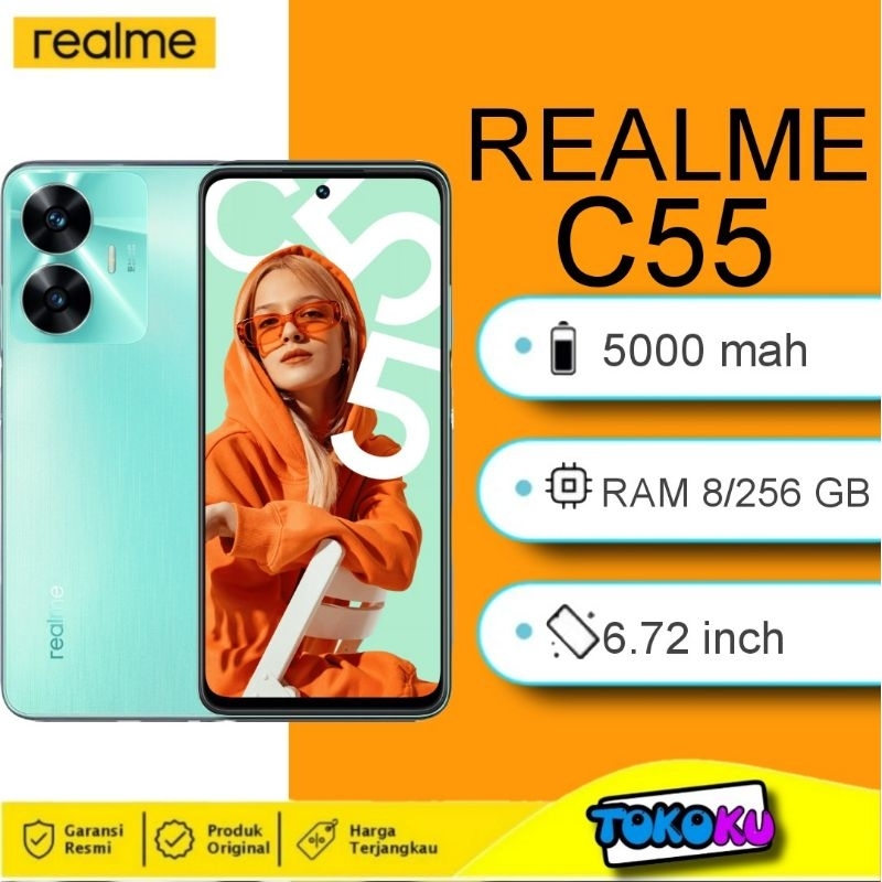Jual REALME C55 RAM 8/256 GB - GARANSI RESMI INDONESIA | Shopee Indonesia
