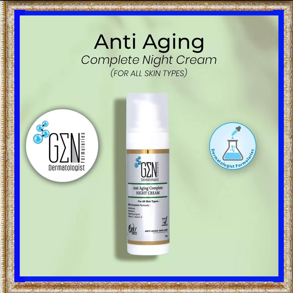 Jual GEN Anti Aging Complete Night Cream (For All Skin Types) Botol 30g ...