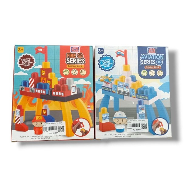 Jual MAINAN BUILDING BLOCK BESAR BLOK FIRE SERIES MEJA KAKI 777- 25 -26 ...