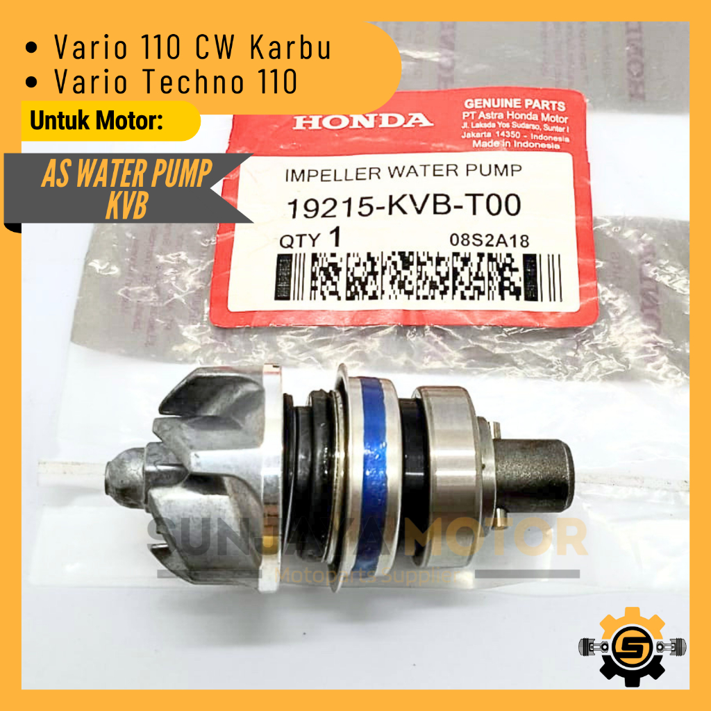 Jual As Water Pump Assy Kvb Kipas Waterpump Kualitas Original Vario Cw Karbu Vario Techno