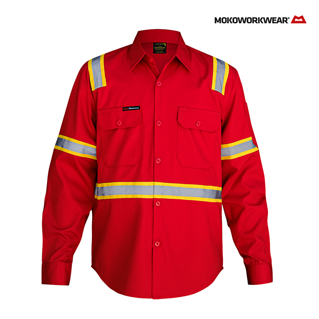 Jual WEARPACK BAJU SAFETY MOKOWORKWEAR KEMEJA LAPANGAN WARNA KOMBINASI ...