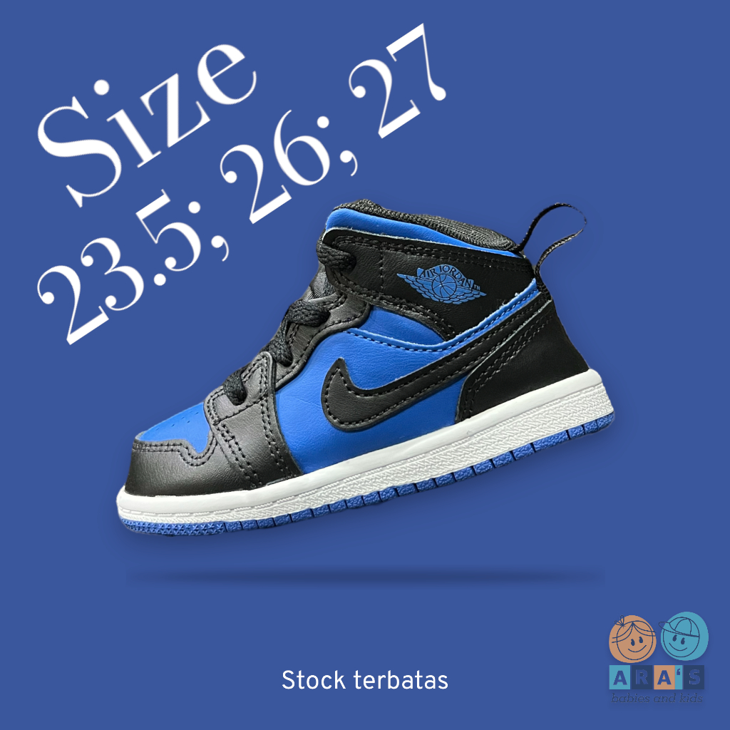 [ORIGINAL] NIKE Air Jordan Mid Dark Blue Sepatu Anak