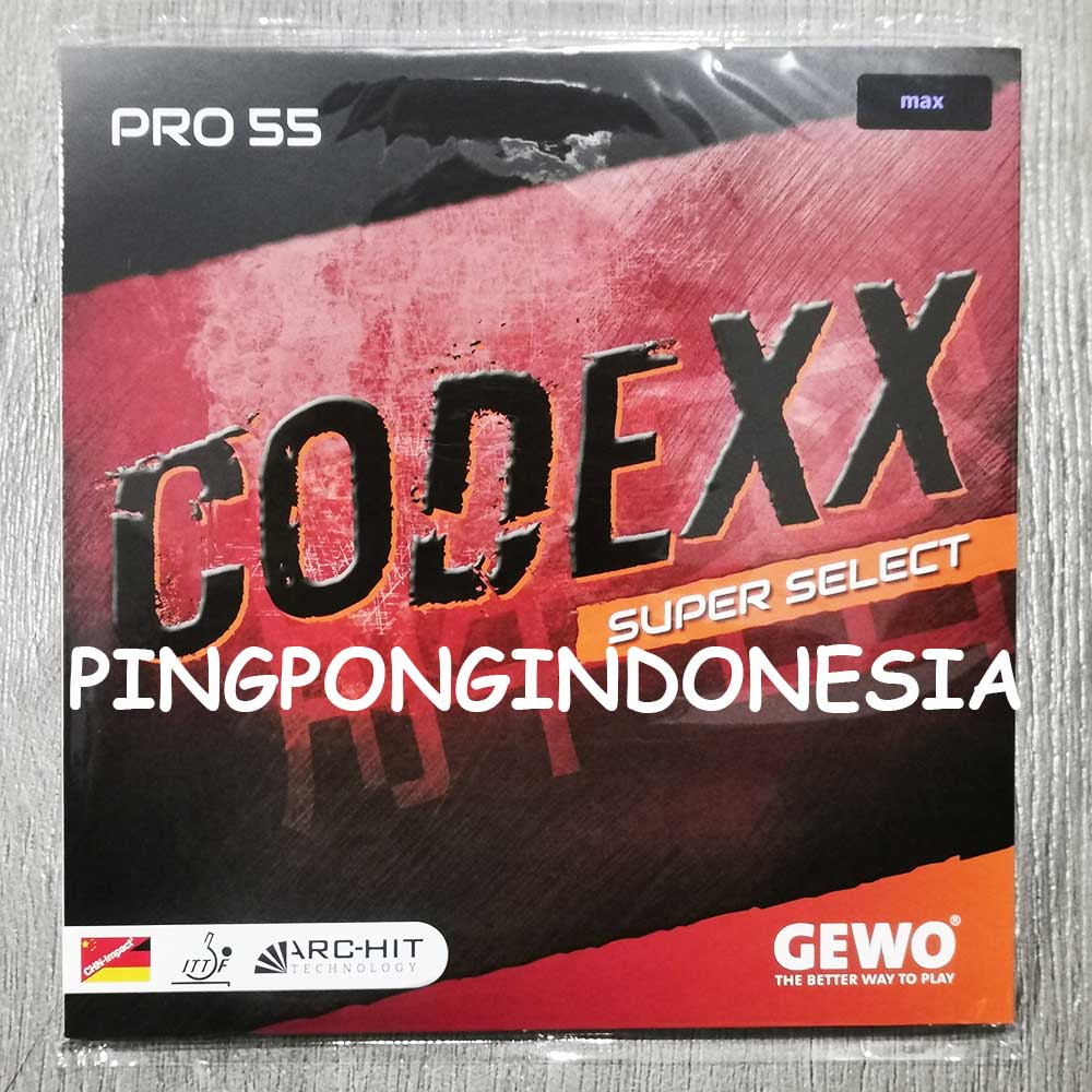 Jual Gewo Codexx Pro 55 SuperSelect - Karet Pingpong Rubber Tenis Meja ...