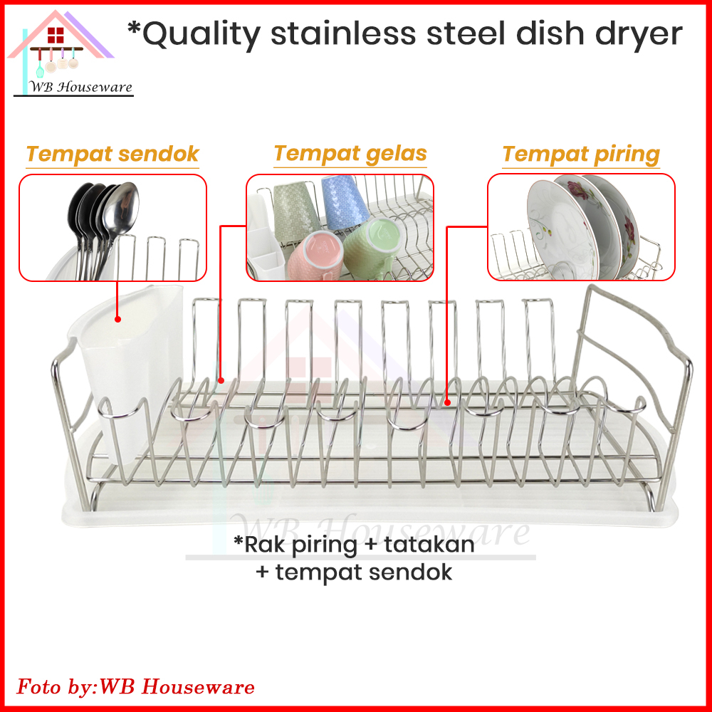 Jual Rak piring / rak piring stainless / rak simple / dish dryer SUPRA ...