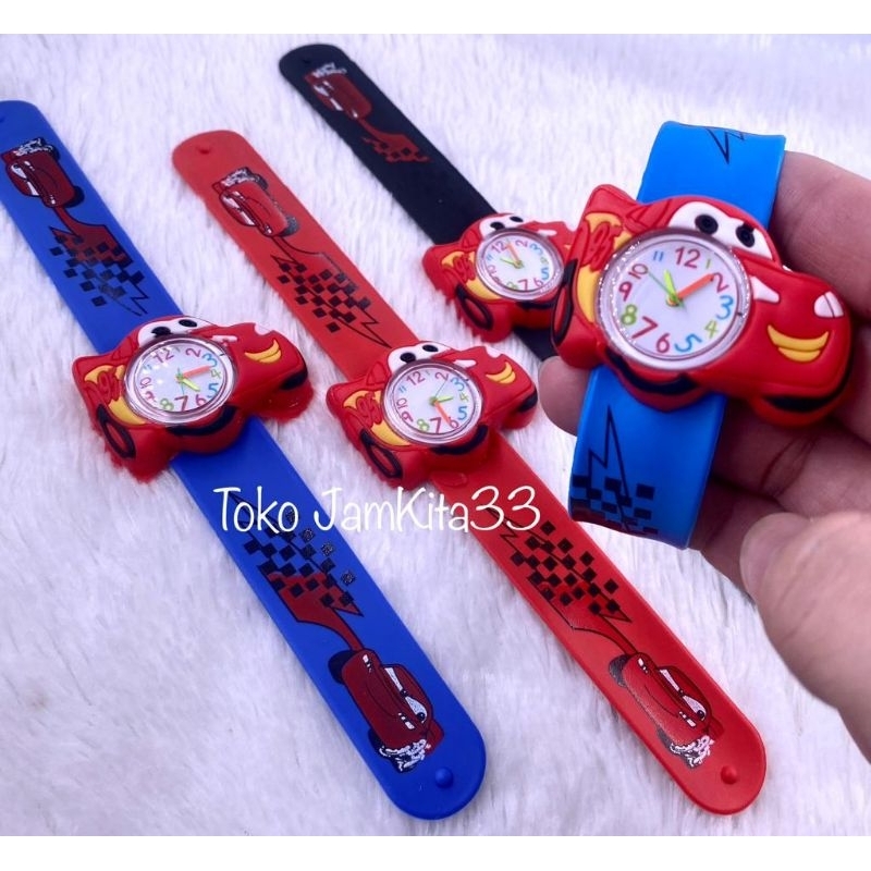 Jual JAM TANGAN ANAK TK/SD CAR/MCQUEEN SUPERKEREN JEPRET | Shopee Indonesia