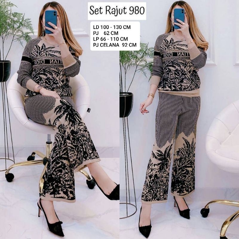 Jual ONE SET BANGKOK / KNIT SET 980 IMPORT | Shopee Indonesia
