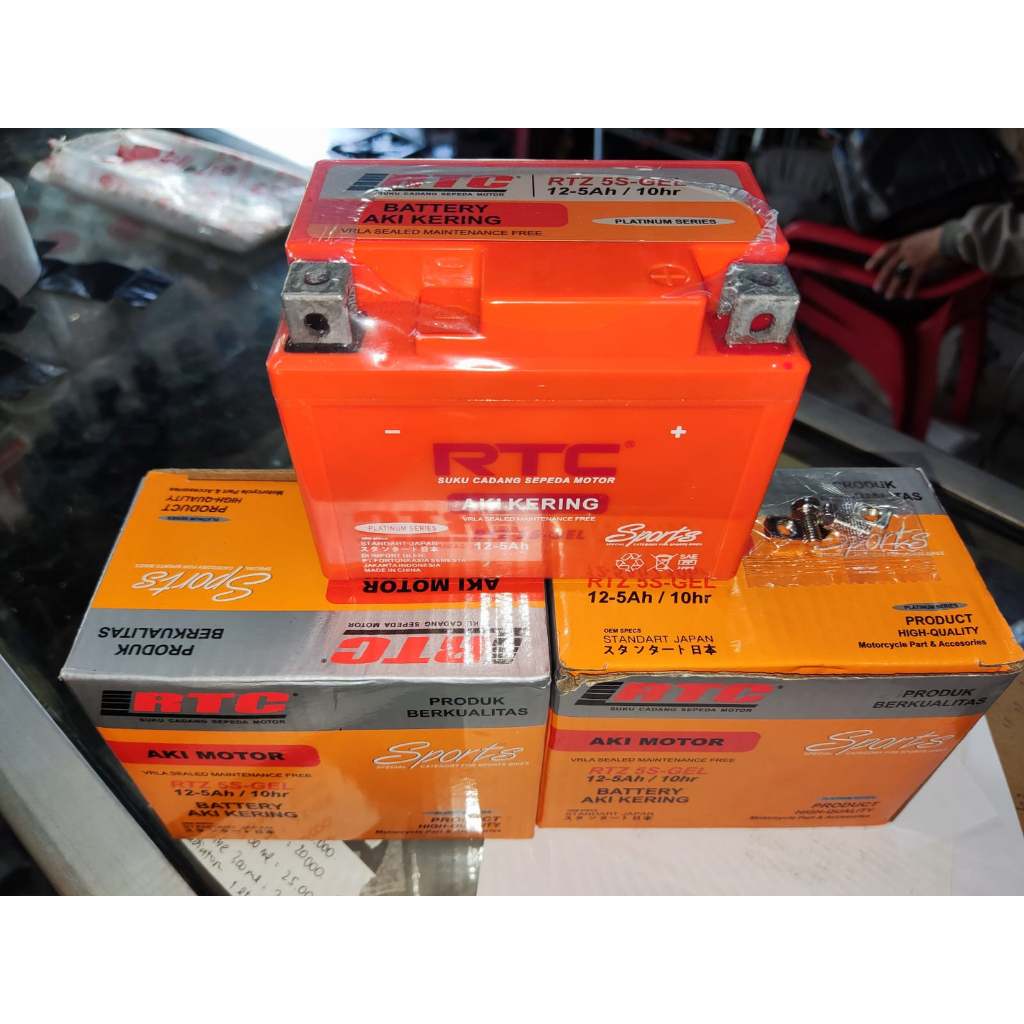 Jual AKI ACCU KERING RTZ5S GTZ5 5Ah GELL RTC AKI BEAT VARIO VIXION