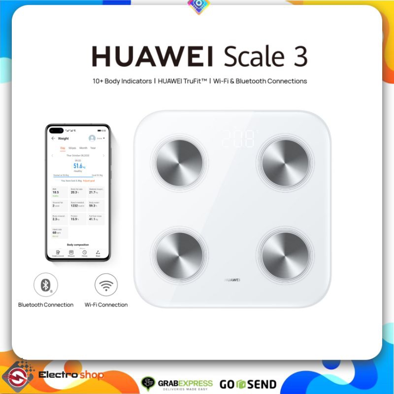 Jual Huawei Body Fat Scale Smart Scale 3 Body Indicator Timbangan badan