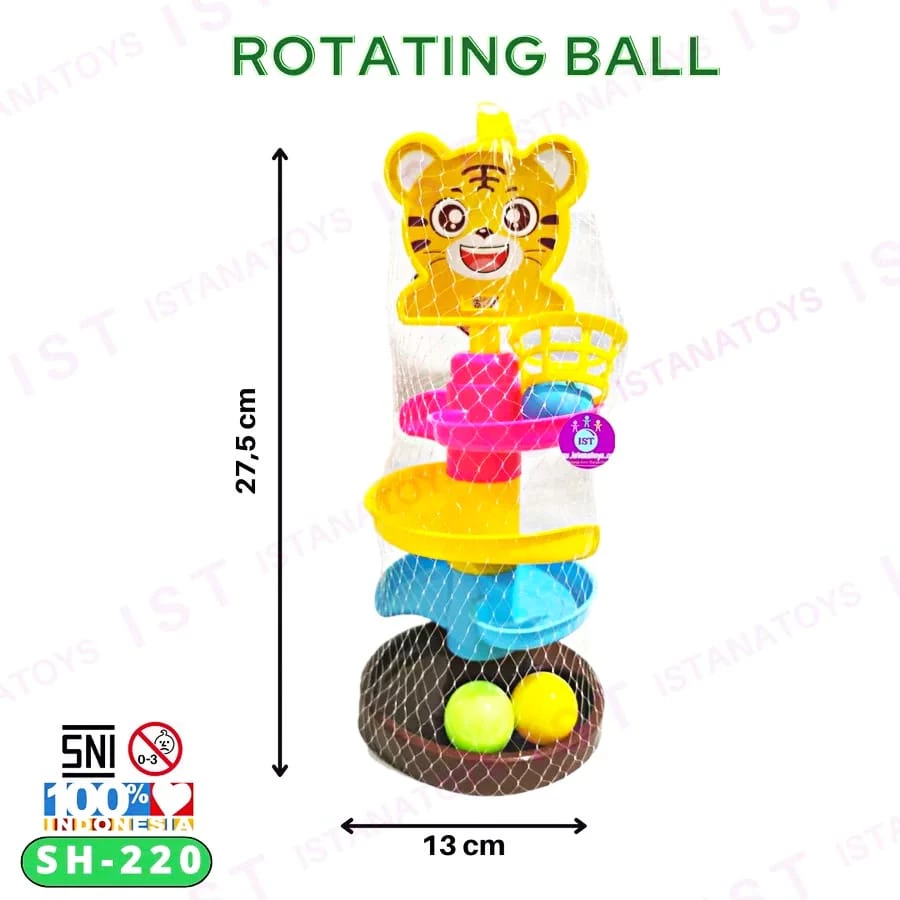 ORBT Mainan Edukatif Rotating Rolling Ball 3 Susun