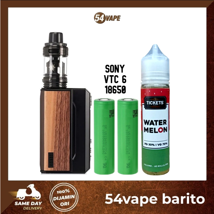 Jual Voopoo Drag 4 Kit Mod 177w Authentic + Battery Sony VTC 6 18650 ...