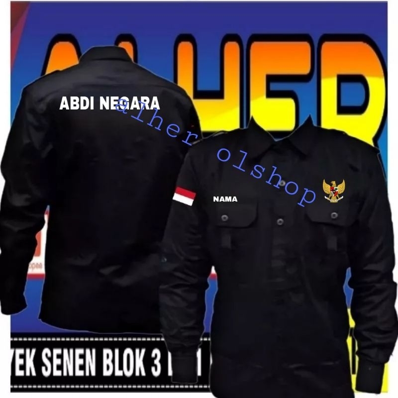 Jual Kemeja abdi negara baju abdi negara seragam Abdi negara Pdh abdi