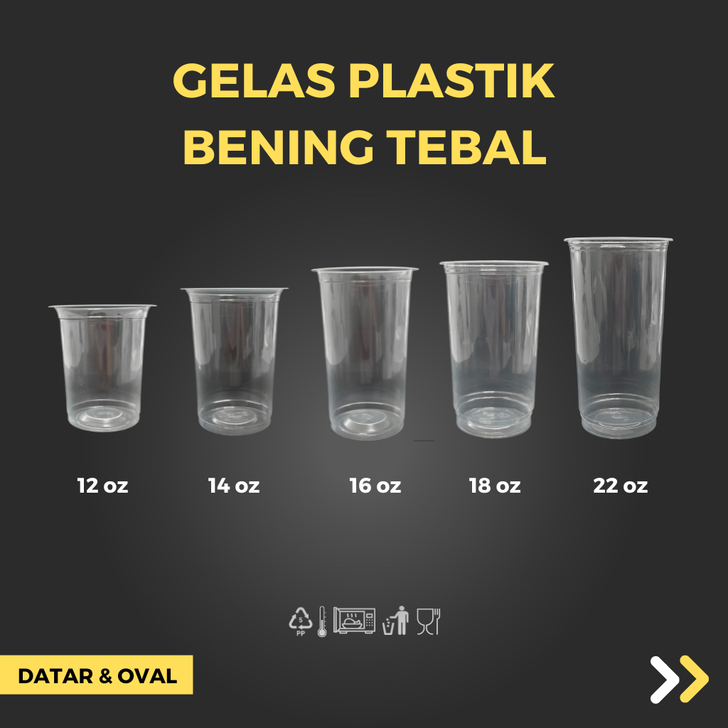 Jual Gelas Plastik 18 Oz Tebal Shopee Indonesia 7926