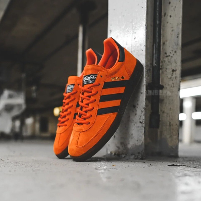 Jual Adidas Originals Handball Spezial - Orange / Navy | Shopee Indonesia