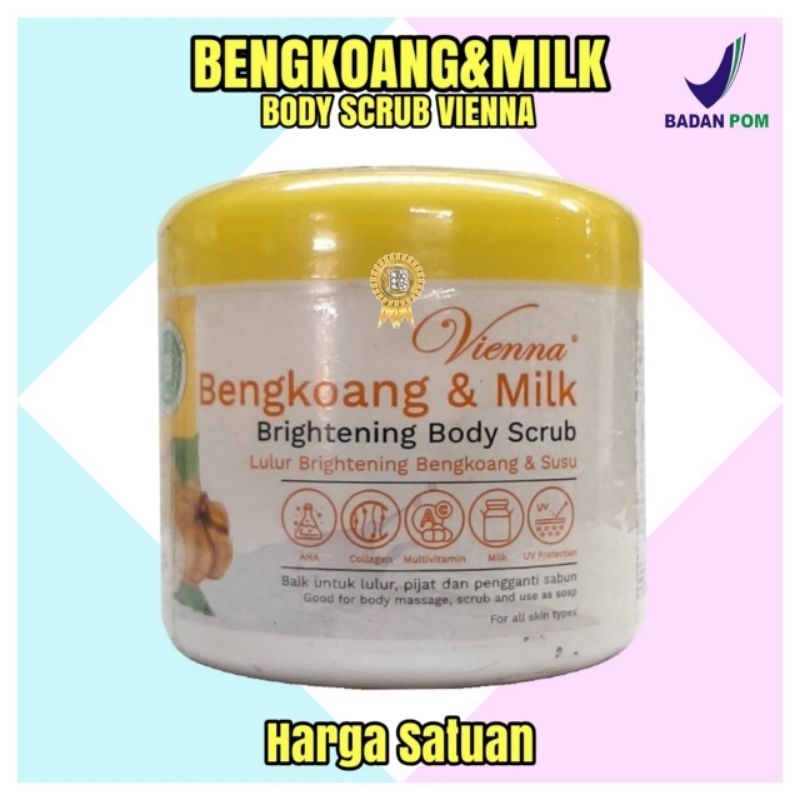 Jual Body Scrub Vienna Brightening 250gr BPOM All Varian (Satuan