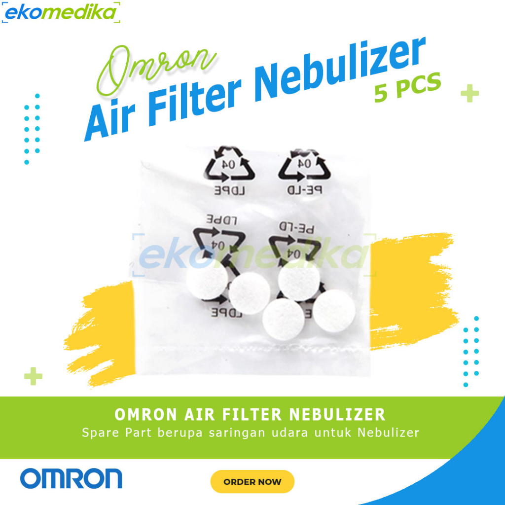 Jual Air Filter Omron NEC28 / NEC29 5 Pcs Omron Filter Udara