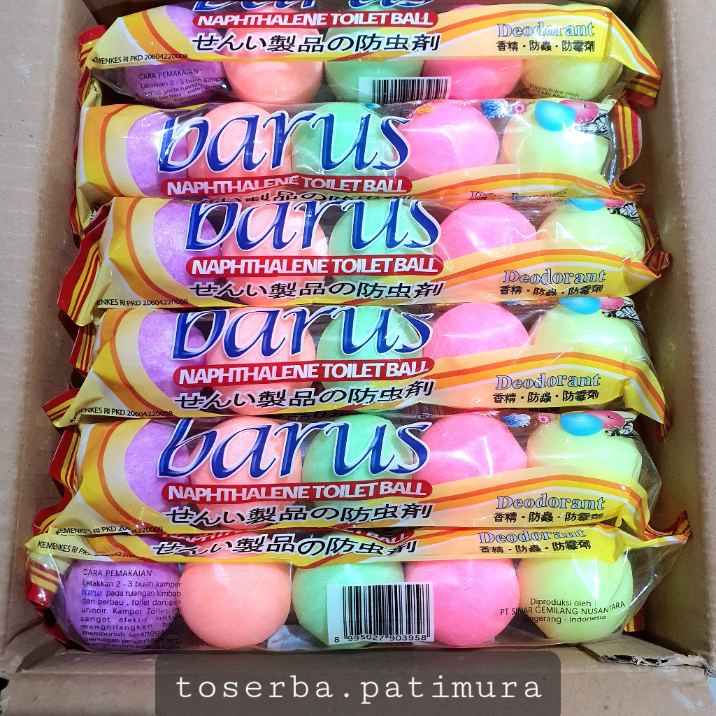 Jual BARUS kamper toilet kapur barus toilet isi 5 colour ball warna ...