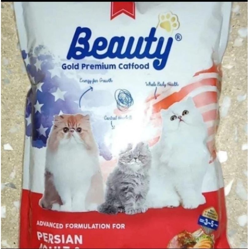 Jual Makanan Kucing Beauty gold persian Kitten&Adult 1kg Repack ...