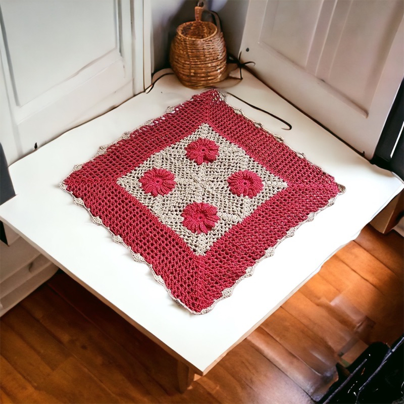 Jual Taplak meja Rajutan handmade 40x40 | Shopee Indonesia