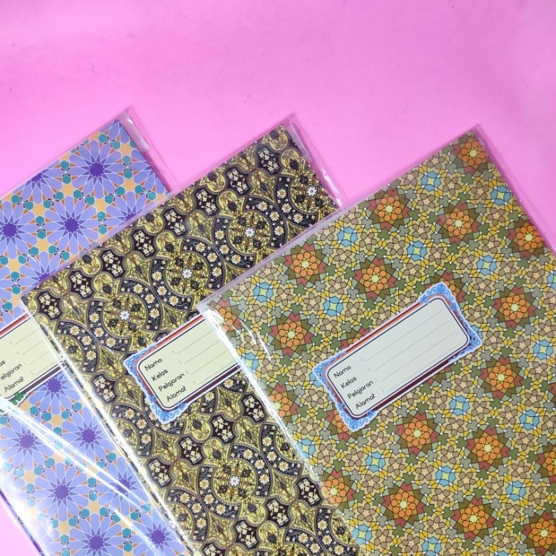 Jual Pack Sampul Kertas Buku Boxy Quotes Dan Batik Isi Pcs