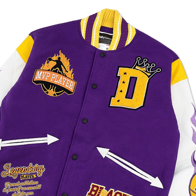 Jual DAILYBASED | VARSITY JACKET BLACK MAMBA | Shopee Indonesia