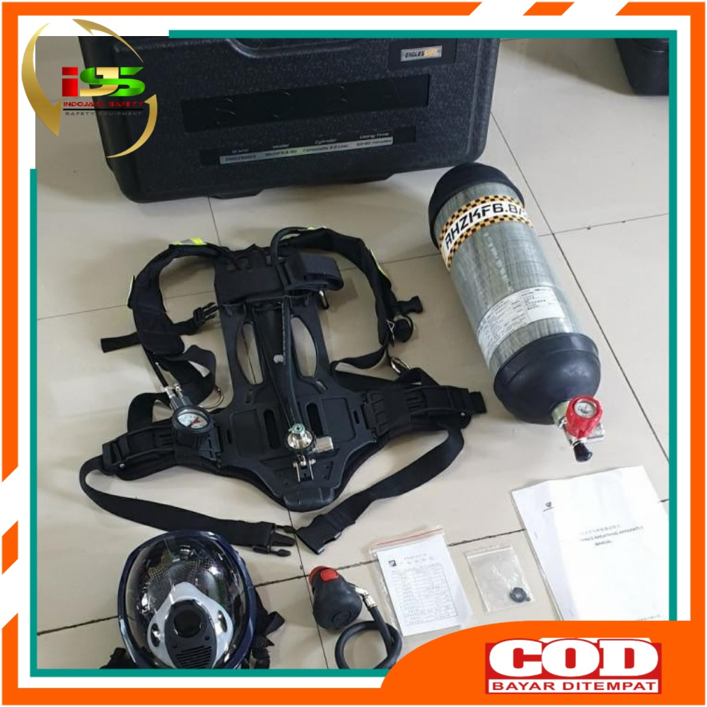 Jual SCBA Breathing Apparatus Endlessafe 6.8 Liter Composite Cylinder ...