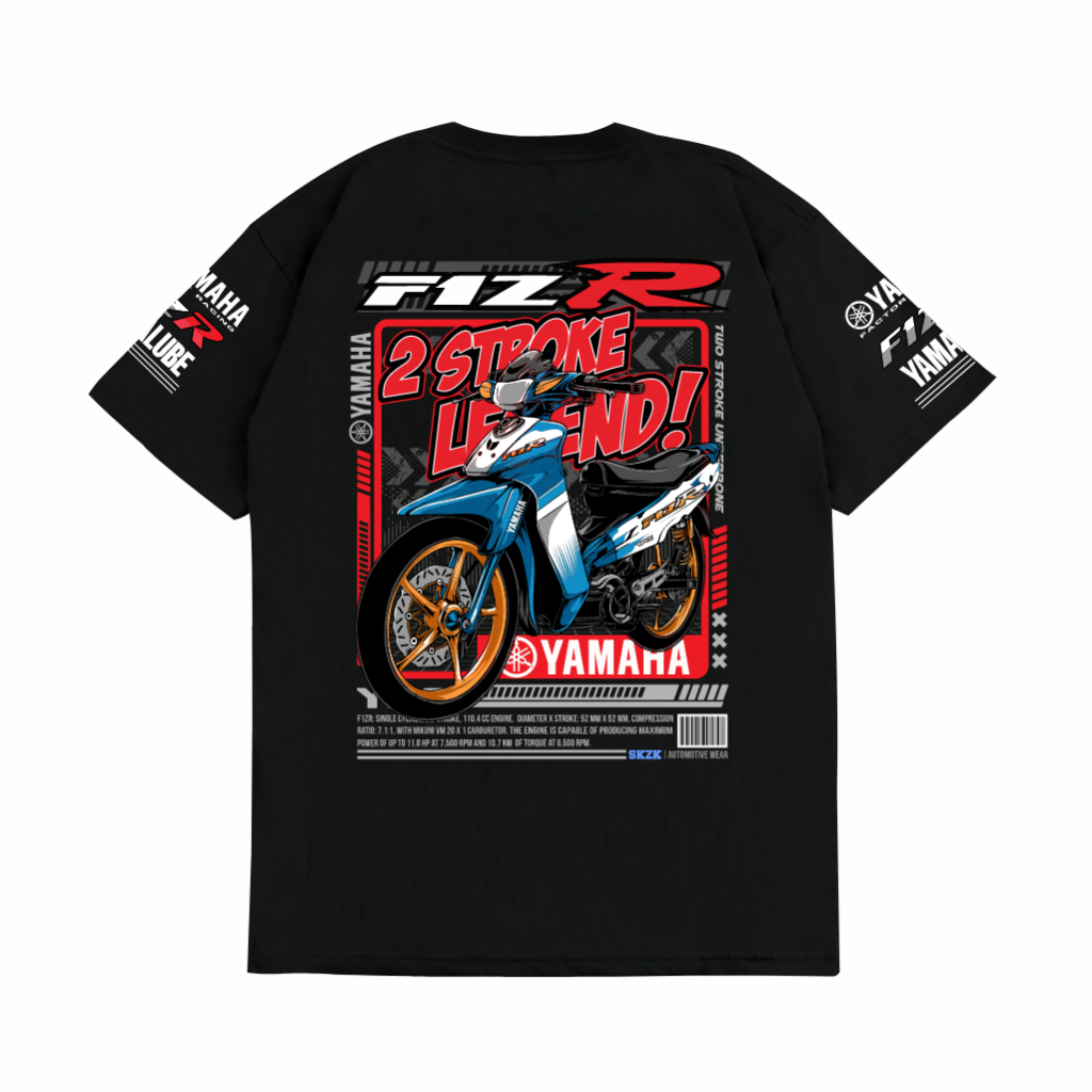 Jual Gilan Baju Kaos T Shirt Distro Unisex Gambar Motor Yamaha F1zr F1 Zr Otomotif 2 Stroke Blue