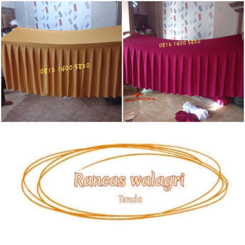 Jual BEST PRODUCK !!! SARUNG MEJA HOTEL/SARUNG MEJA PESTA#200CM
