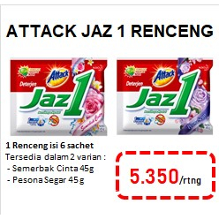 Jual Attack Jaz1 Renceng 45g | Shopee Indonesia