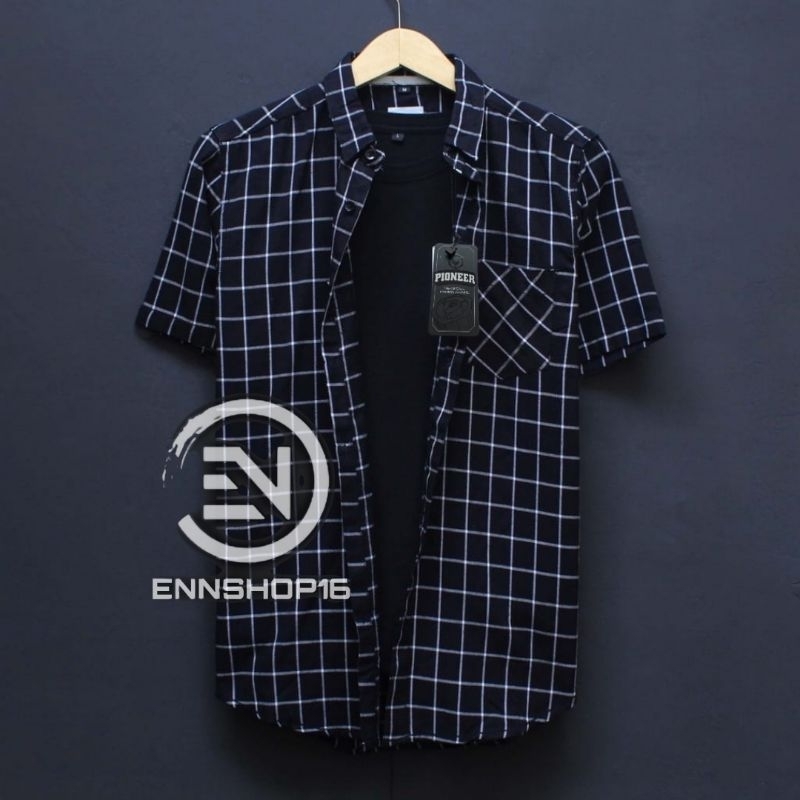 Jual KEMEJA FLANEL LENGAN PENDEK PREMIUM | KEMEJA FLANEL PENDEK DEWASA