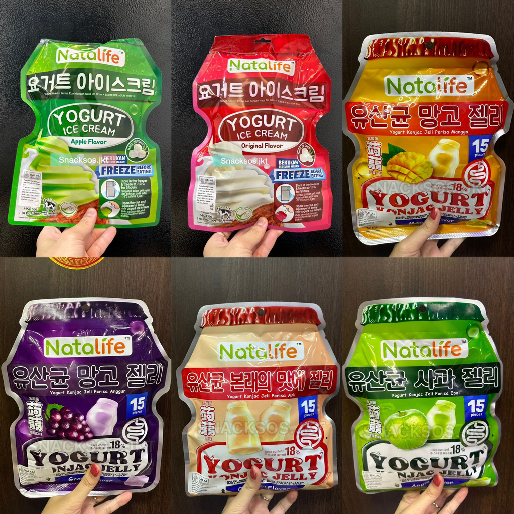 Jual NATALIFE YOGURT KONJAC JELLY ORIGINAL / APPLE / MANGO MANGGA