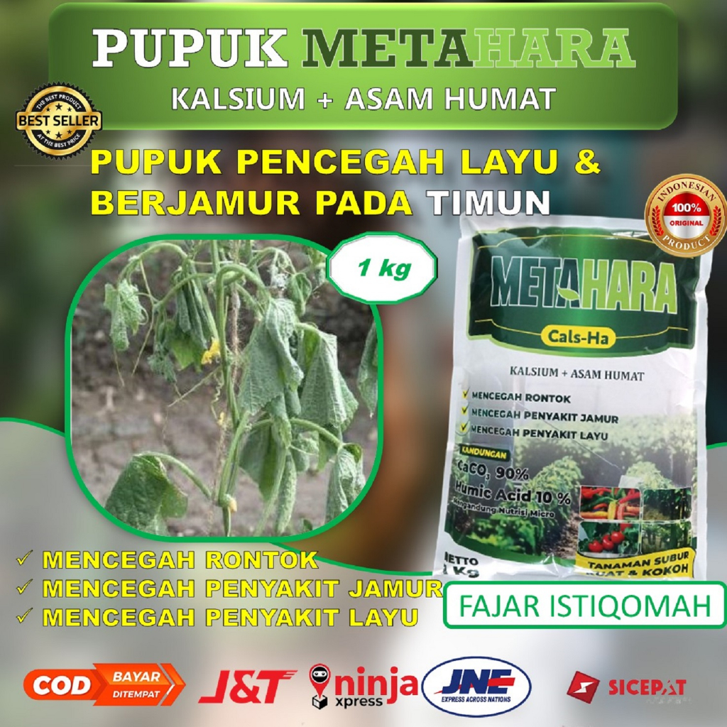 Jual pupuk timun METAHARA 1 KG, pupuk kalsium + asam humat, pupuk ...